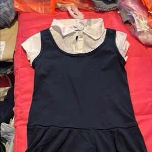 The Children's Place Navy and White Dress